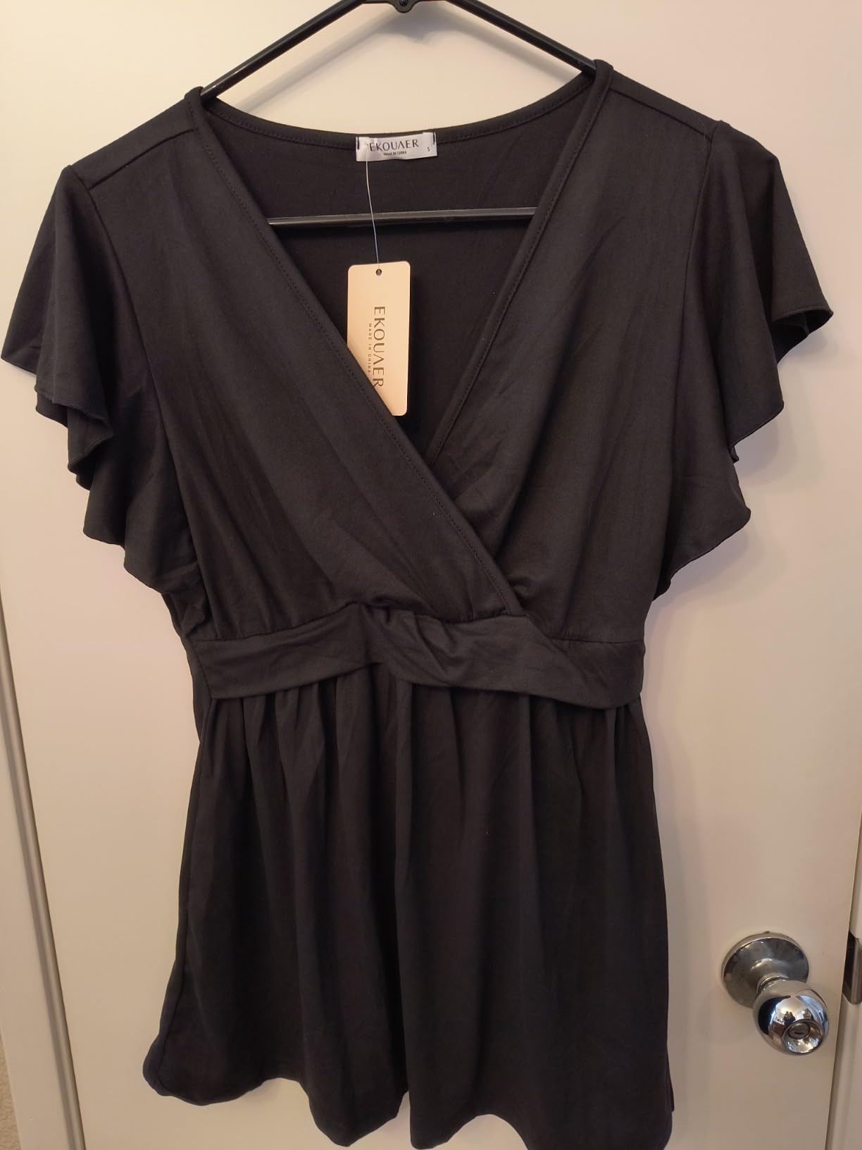 Ekouaer Maternity Shirts